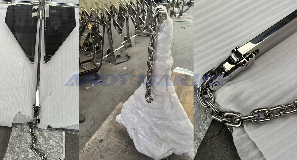 55kg Thép không gỉ 316 Thuyền Danforth Trọng lượng tùy chỉnh