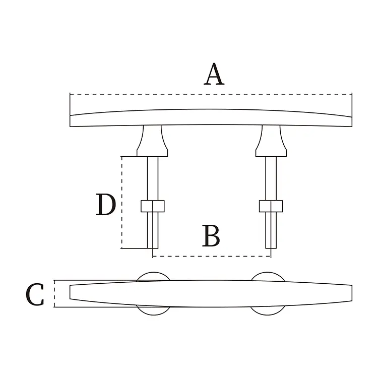 316 Stainless Steel Marine Split Bollard With Pin