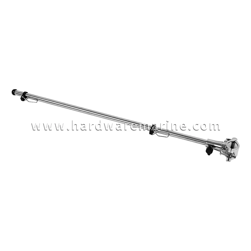 Cột cờ gắn trên đường ray bằng thép không gỉ trên biển