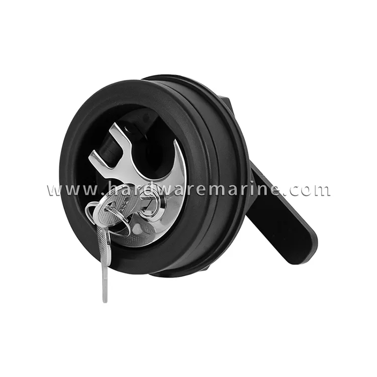 Khóa xoay thuyền biển nylon màu đen có chìa khóa